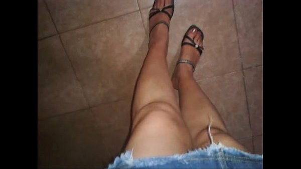 Skirt and heels