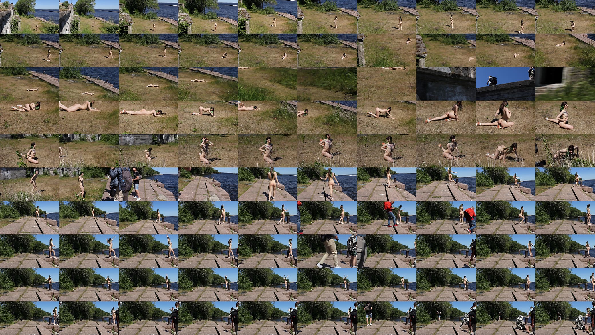 Nude shooting at an abandoned military base, Totleben Island. 3 预览图