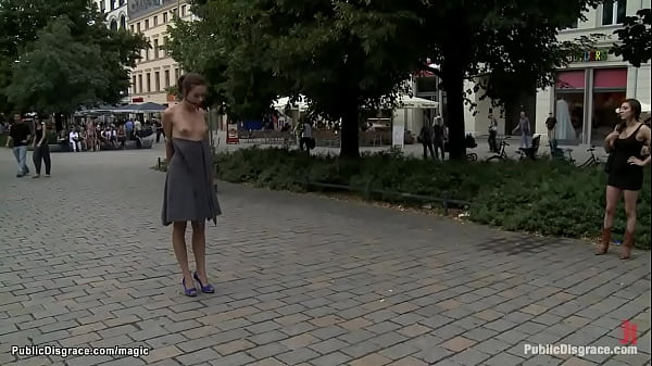 German babe humiliated on the streets