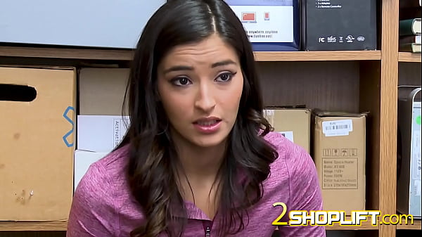 Emily Willis plays shy with mall cop