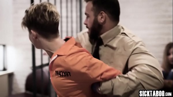 Naive blonde teen arested by a two perverted officers