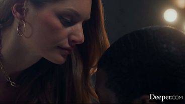 Deeper. Stunning Redhead Jessi Rae Gets Stretched Out By Isiah's Huge BBC
