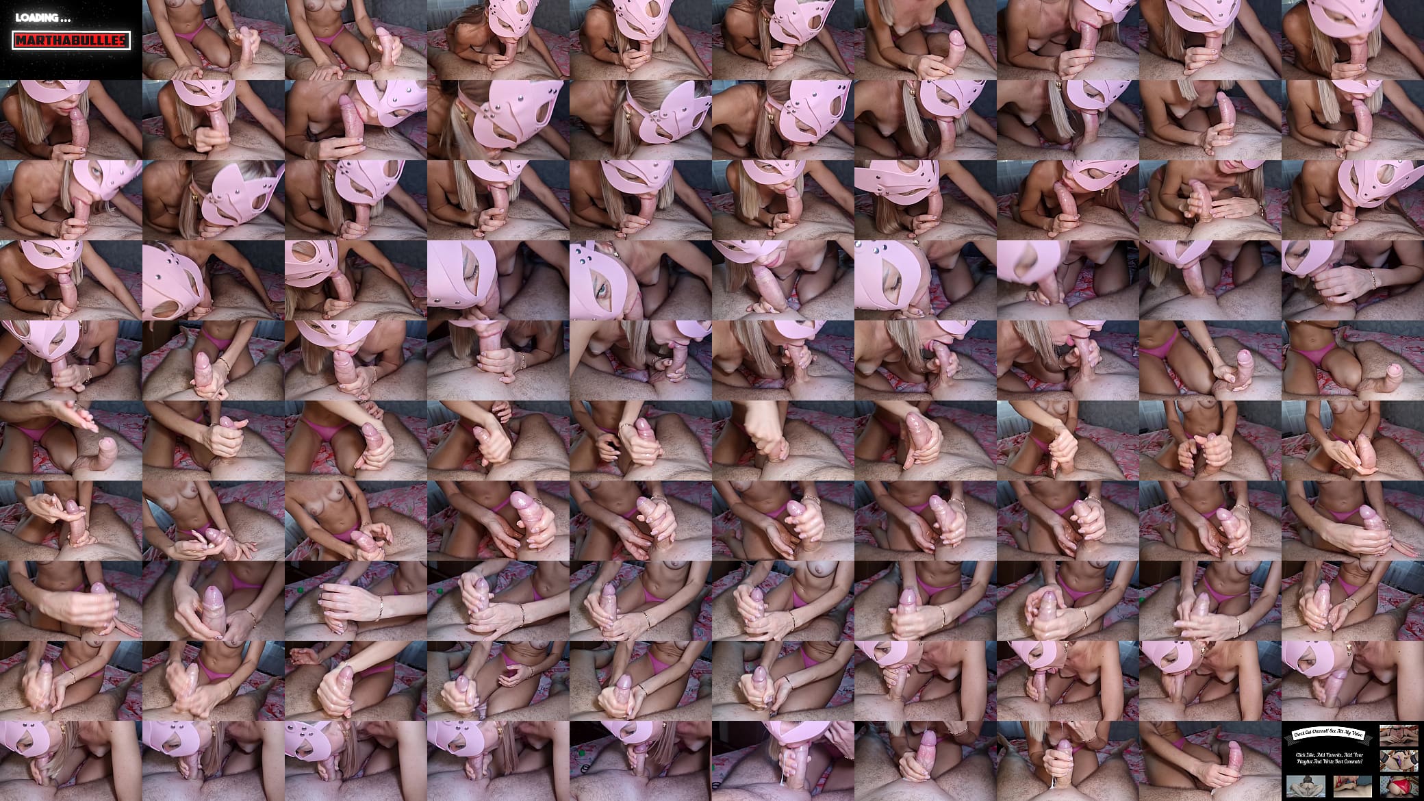 Hot lips Marthabullles suck cock and get cum on their hands 预览图