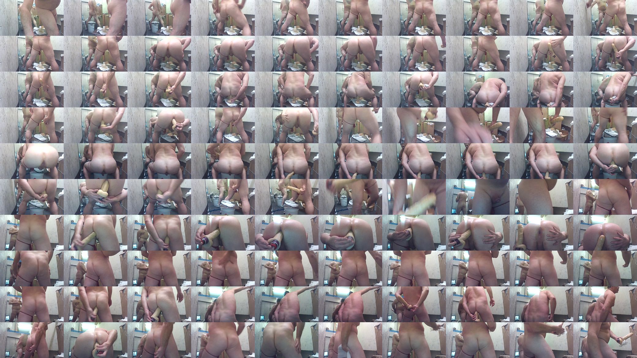 Joey D  pushing his long dildo up sweet curvy butt 预览图