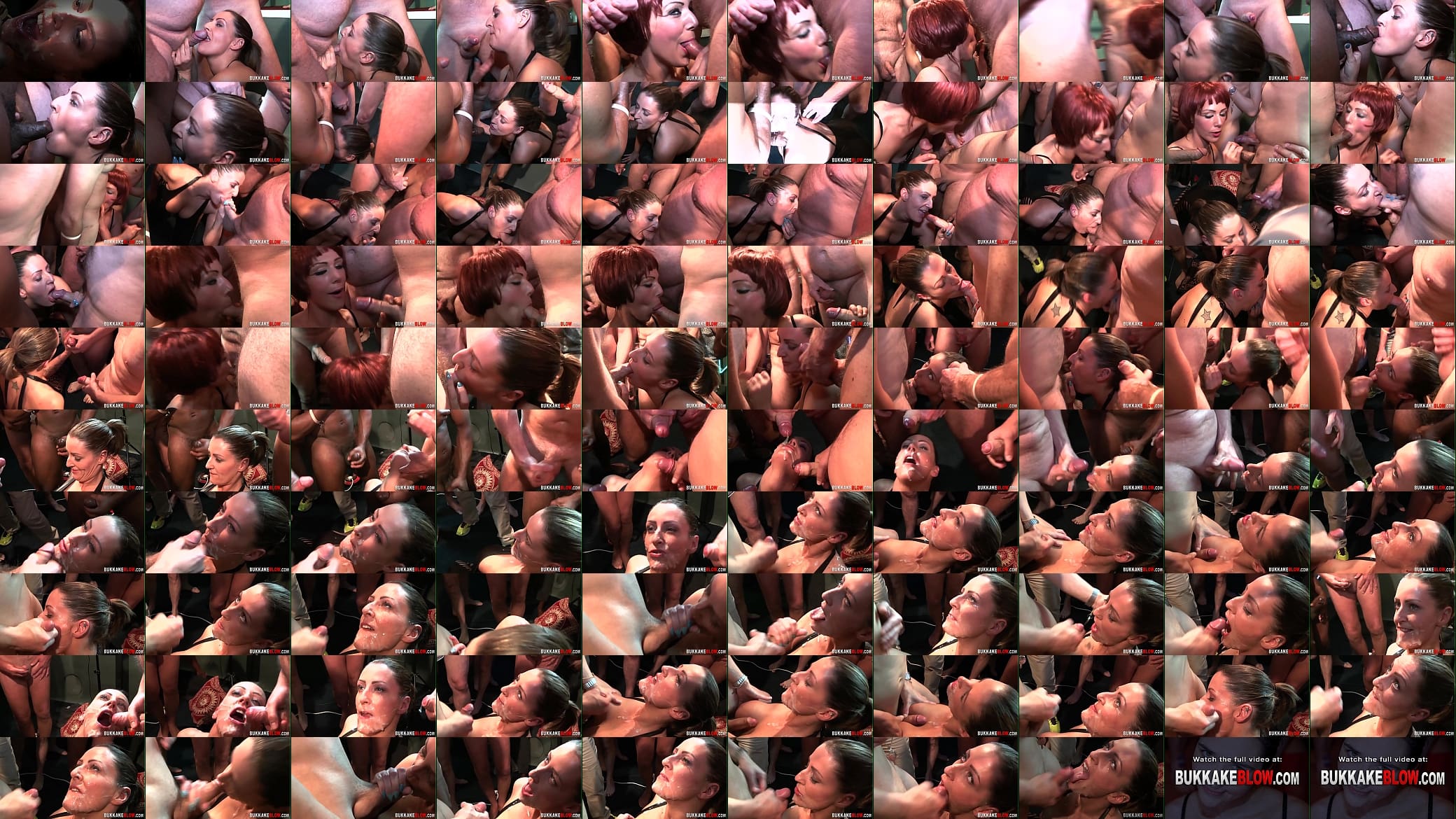 Skank gets messy bukkake facials 预览图