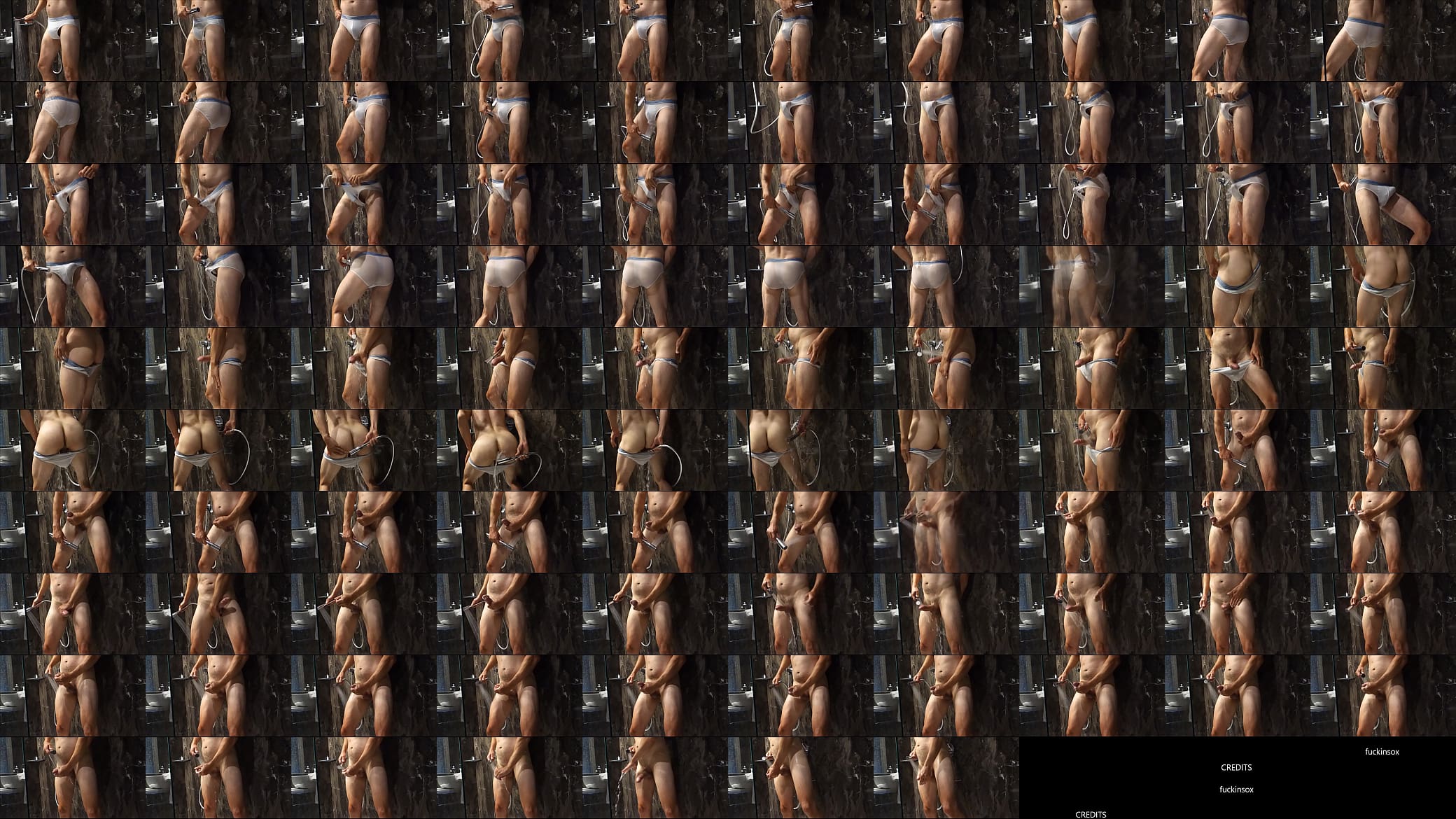 hotel shower in underwear 预览图