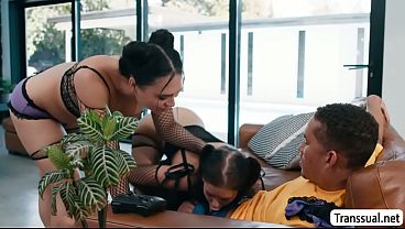 Stepmom let me fuck her pussy and her TS friend