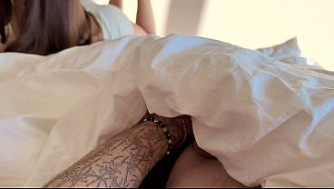 Sharing Bed I Fuck Stepsister Pussy Hard But I Don't Have Time To Pull Out My Dick and Cum Inside...