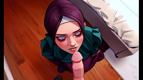 Anime Arab Hijab Submissive Girlfriend drops to her knees and sucks my dick like a good little muslim slut