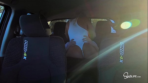 Back Seat Threesome with Kissa Sins and Alexis Monroe