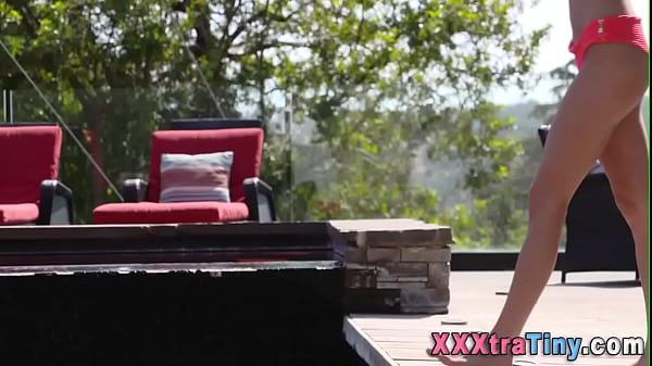 Sucking tiny teen spunked