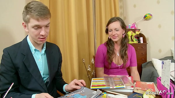 Cute Virgin PAWG Teen Seduce to Defloration Sex by Classmate