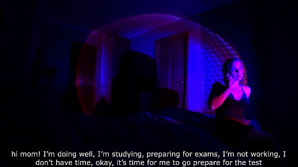 A young student earns extra money helping a guy who has had no sex for a long time