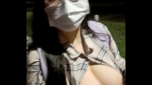 Download Video - Walking along with the river - expose my tits and talk to you