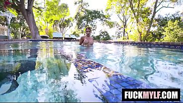 Bubble BUTT Bounces On Cock Poolside Mercedes Carrera, Jake Adams