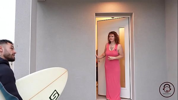 Charline the Seductress Gives In to Her Surfer Neighbor