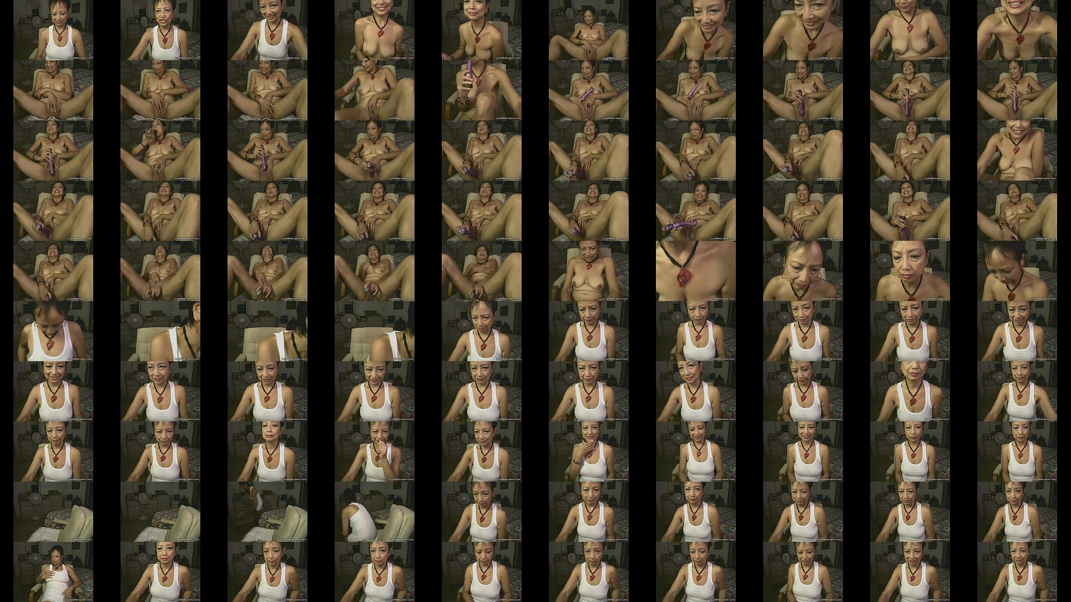 Asian granny masturbates on webcam 预览图