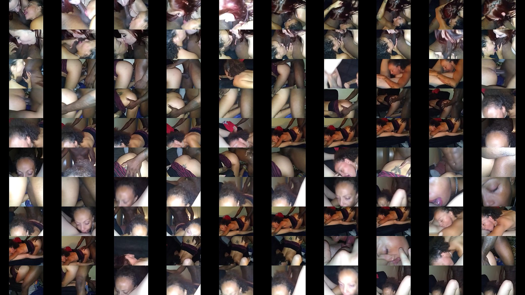 Freaky threesome interracial fuckfest, double blow jobs, doggy style and me licking pussy like a good lesbian slut 预览图