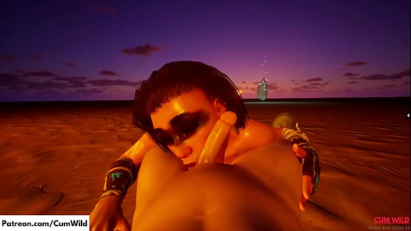 Amazonian Busty Babe Fucks a Man | Gorgeous Babe | 3D Porn Wild Life