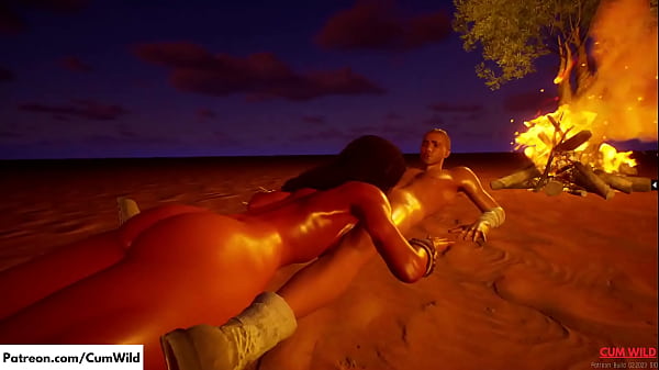 Amazonian Busty Babe Fucks a Man | Gorgeous Babe | 3D Porn Wild Life