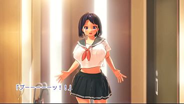 3D erotic anime "Akari-chan, a busty girl who moved into the same floor of the apartment building, mistakenly returns to my room, so I give her a naughty punishment on a summer evening."