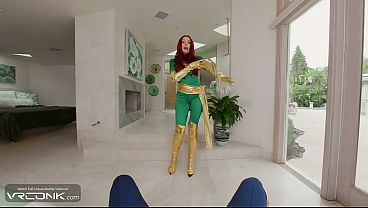 VR Conk: Sexy Redhead Jean Grey in Heels Rides a Big Dick In X-men 97 Cospaly Parody pt.1