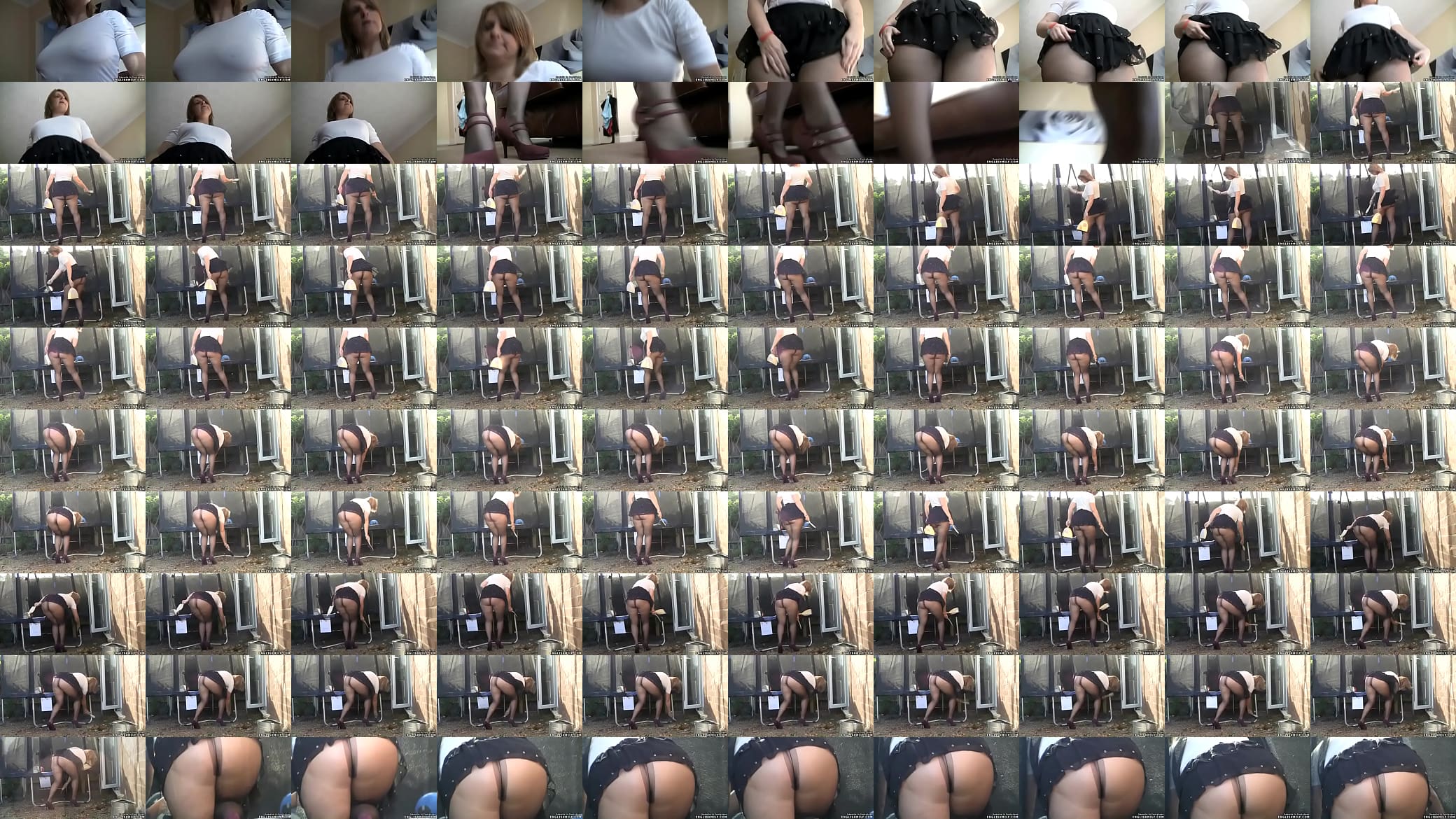 upskirt big ass woman in short skirt and pantyhose 预览图