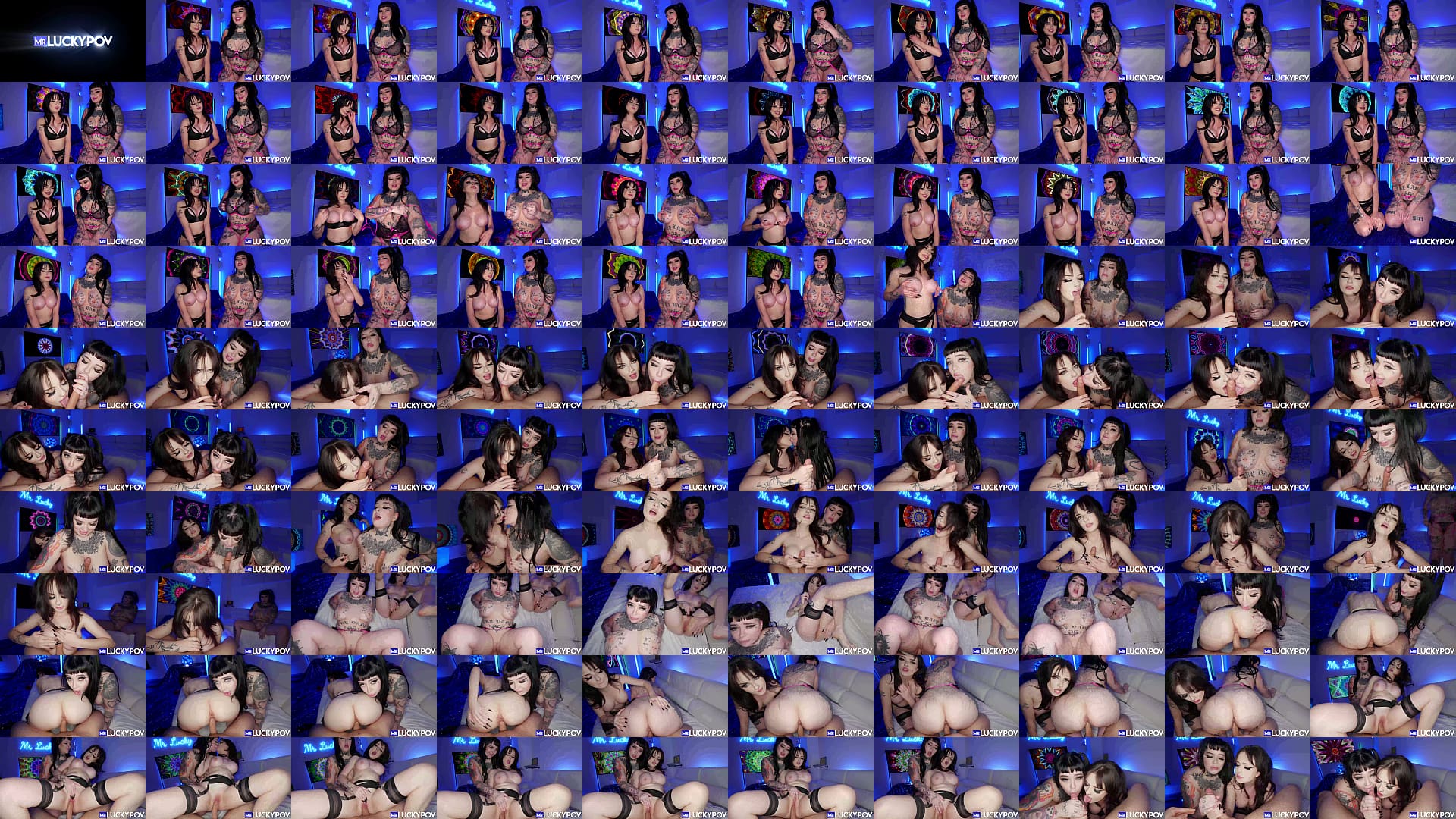 Inked Alt Girls&#039; Hot Threesome 预览图