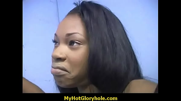 Black Cutie Blows a Cock - Gloryhole Sucking 3