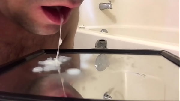 Download Video - Watch as I slurp up and swallow my cum