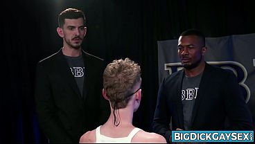 Big Dick Frat Bros Initiate Pledge Lucky Banks in Basement Ritual