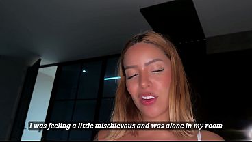 My stepsister never realized that I fucked with her husband in the same bed