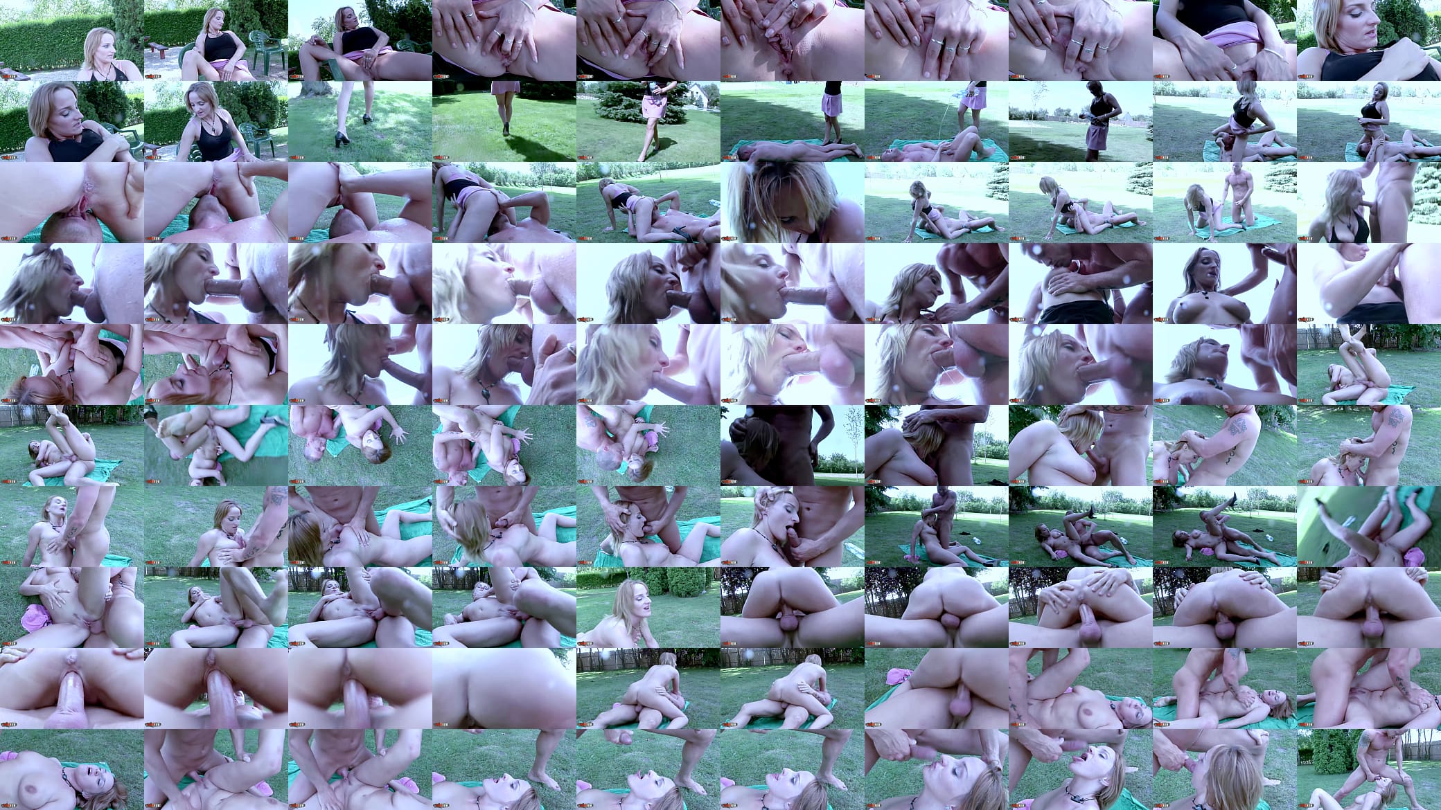 Exhib in the Park - Sabriana&#039;s Big Tits and Roberto&#039;s Big Cock in Public 预览图