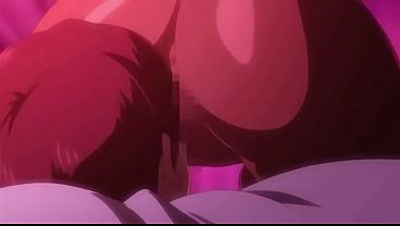 Dark skinned hentai girl gets mouthful of cum