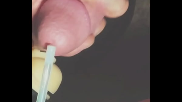 Download Video - Swallowing Many Loads of My Own Cum From A Glass Straw - Sounding For My Cum