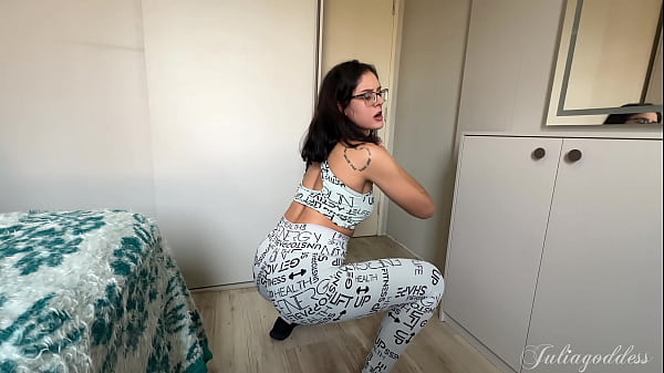Gym Queen Rides You Like Her Squat Rack, Oiled Up and POV