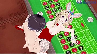 Omaru Polka (Bunny Girl) and Tokino Sora (Bunny Girl) intense sex. - Hololive VTuber Hentai