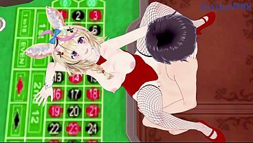 Omaru Polka (Bunny Girl) and Tokino Sora (Bunny Girl) intense sex. - Hololive VTuber Hentai