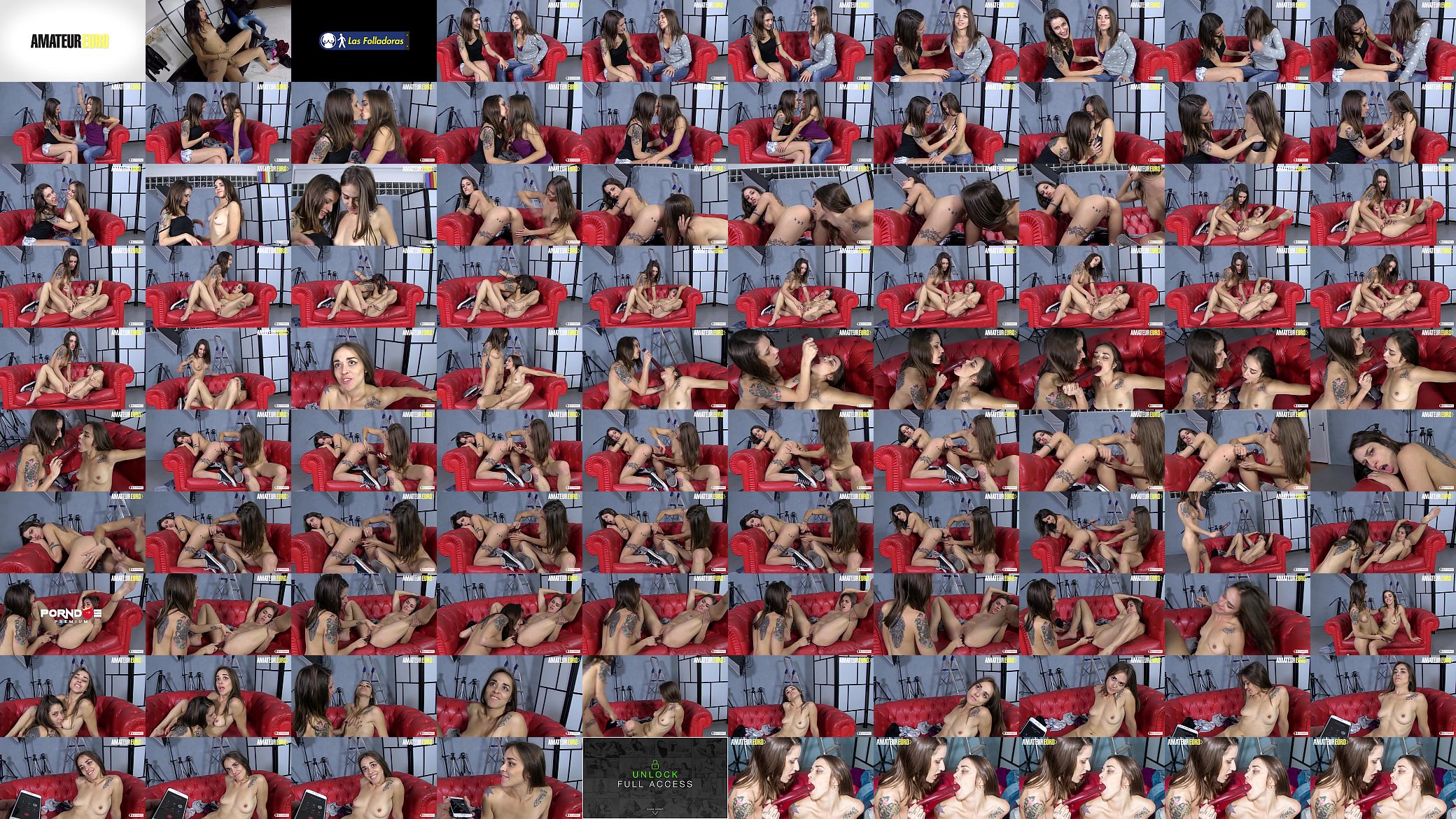 AMATEUR EURO - Lesbians Sandy Alser And Alexa Nasha Are Fucking In Porn Studio 预览图