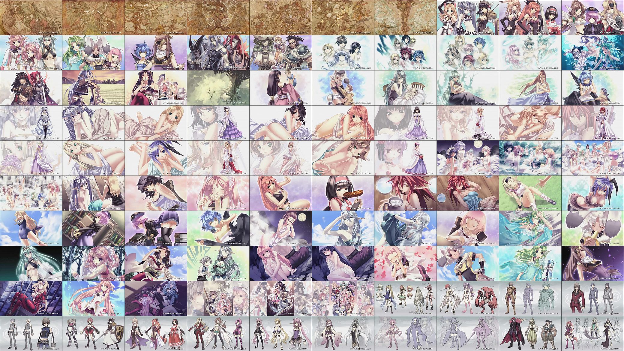 anime girls SplitPlaythru Record of Agarest War 200 True End All gallery pics in High Ecchi Definiti 预览图