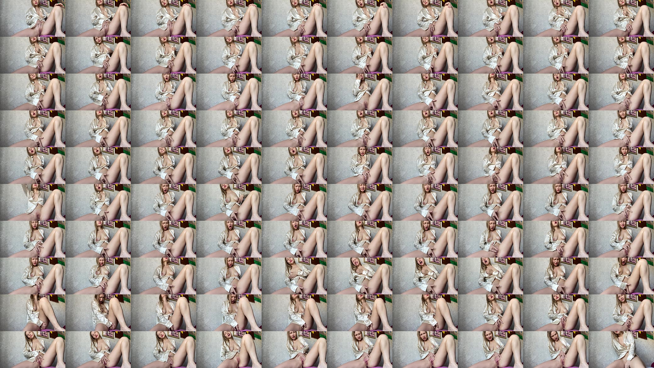 Homemade masturbation of ex-wife. Sweet moan 预览图