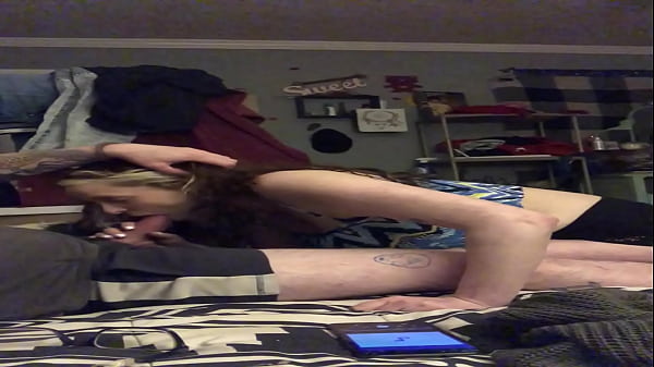 Deep throating the guy next door