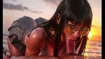 I was fucked anally for the first time on the shore, in the rain. [AI]