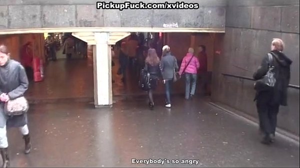 Wild pickup fuck in public place