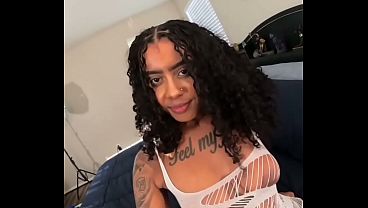 Busty Ethiopian Stretches Her Tight Pussy