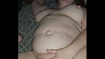 Milf with big tits is horney for cum