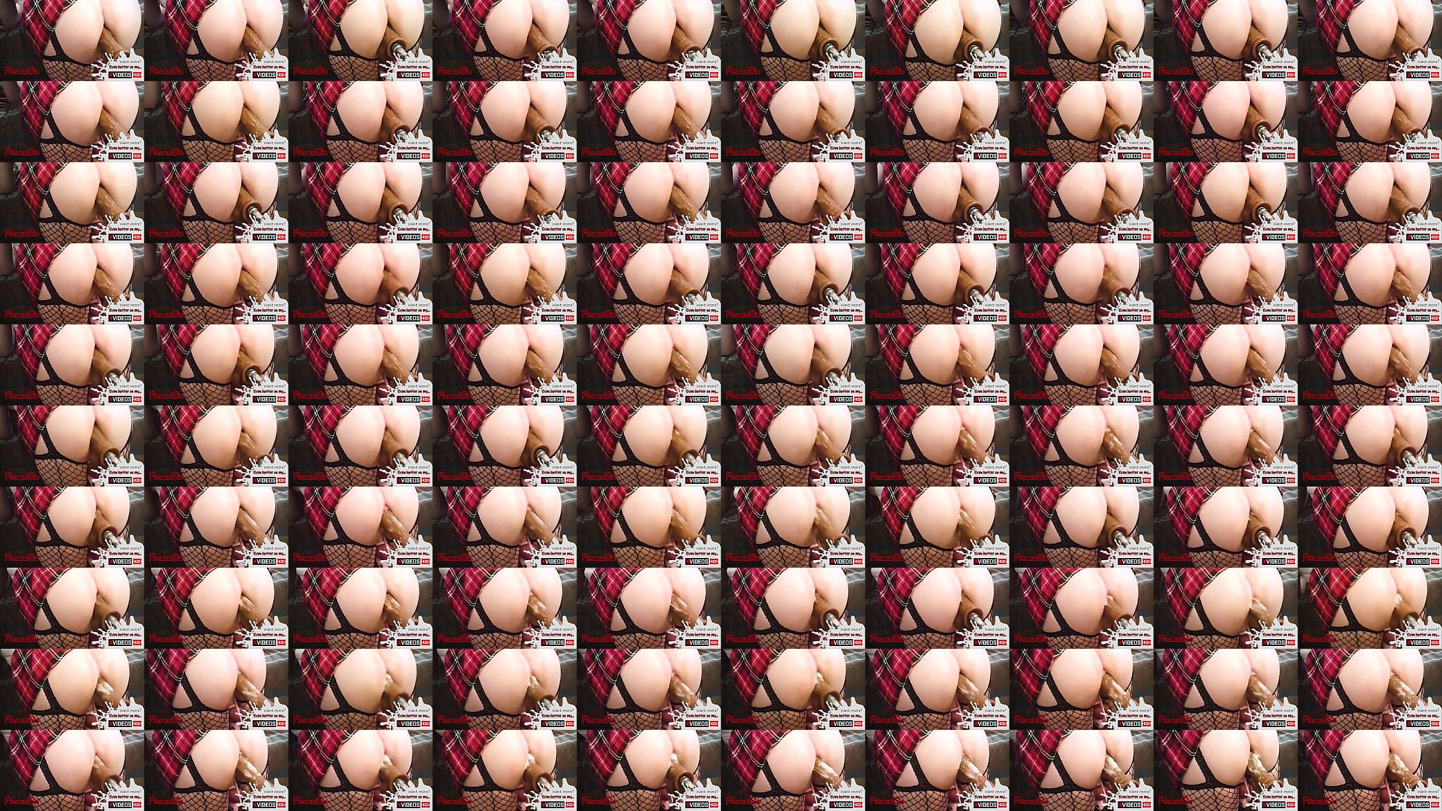 Sex machine fucking caged slutty sissy asspussy closeup 预览图