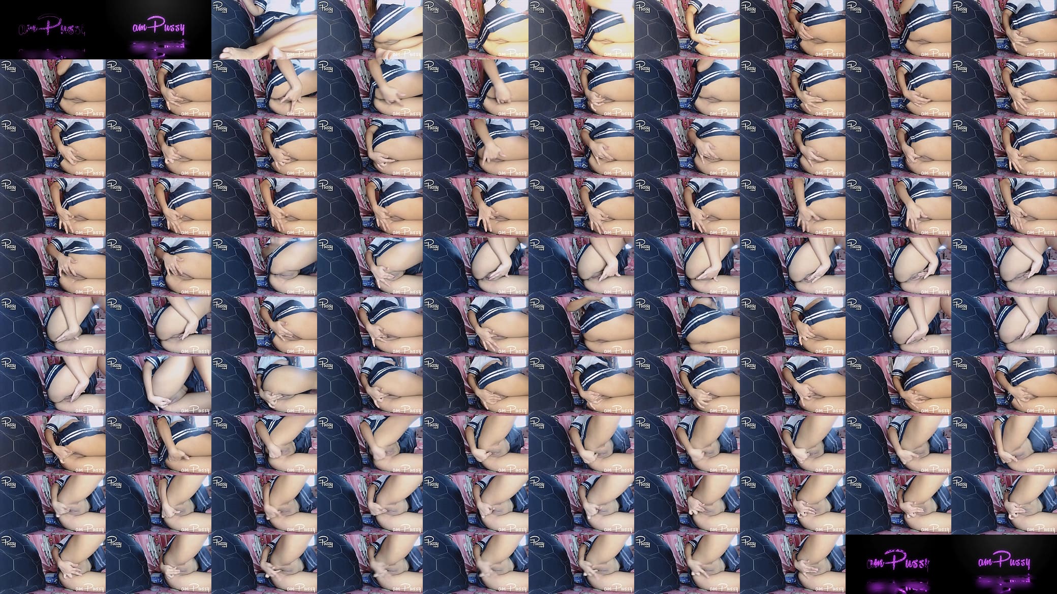 Solo upskirt fingering of pussy 预览图