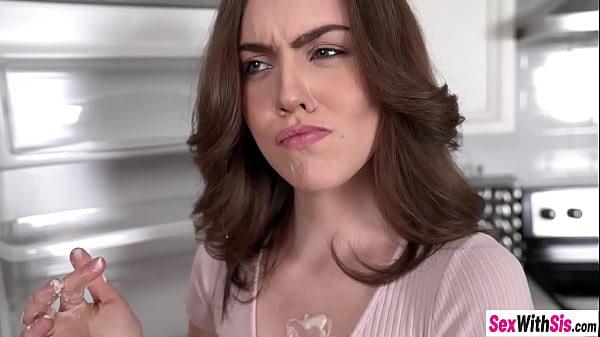 Sexy stepsis Freya Parker loves sloppy blowjob and she sucked stepbrothers hard cock