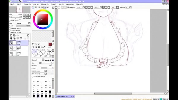 Hentai Speed Drawing - Part 1 - Sketching